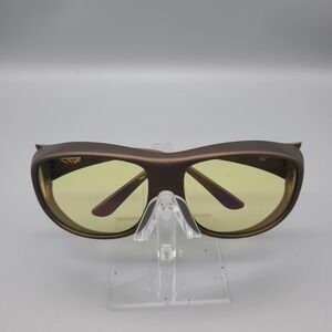 Cocoons Pilot C305E Fit-Over Sunglasses Bronze Frame Yellow Lens Flex2Fit